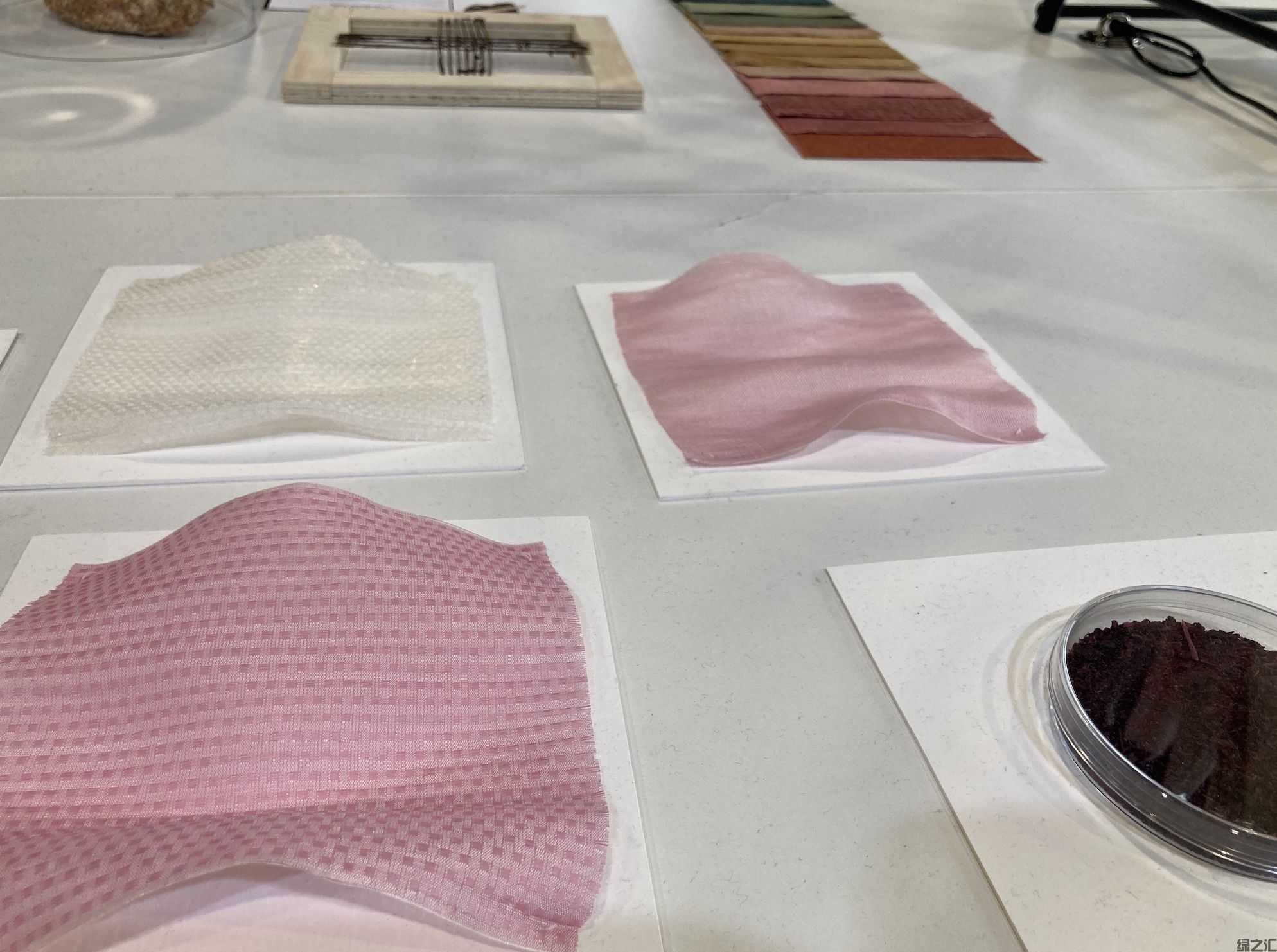 ‘Rethinking Material Resources’ handwoven material samples at Future Fabrics Expo © Anne Prahl ‘Rethinking Material Resources’ handwoven material samples at Future Fabrics Expo © Anne Prahl